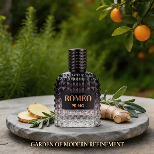 Miniatura 2 de A CENTER Romeo Primo For Men Eau de Toilette 3.4 Fl Oz 100ml Marine Woody Aromatic Profile Violet Leaf Ginger Sage Vetiver Clean Earth Woods