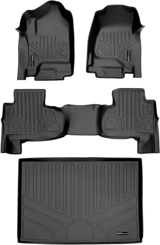 Miniatura 11 de SMARTLINER Alfombrillas de piso de ajuste personalizado para Chevrolet Suburban 2007-2014