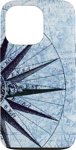 Miniatura 10 de Funda para iPhone 14 Plus con mapas náuticos, estilo vintage, diseño de mapas oceánicos, capitán de barco