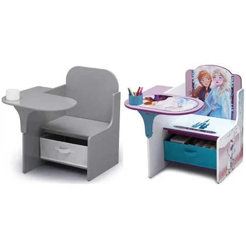 Miniatura 10 de Delta Children MySize - Escritorio con silla con contenedor de almacenamiento, certificado Greenguard Gold, blanco Bianca y escritorio con silla