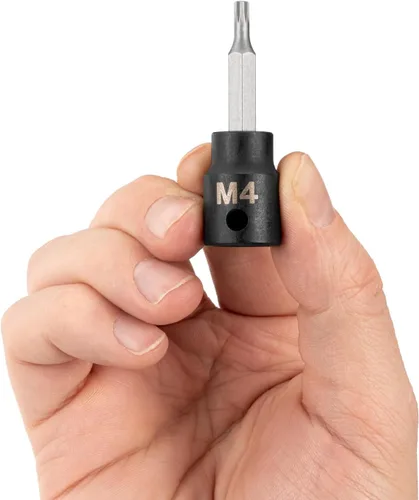Miniatura 3 de TEKTON Zócalo de impacto de 3/8 pulgadas x M4 Triple Square Bit SIB18204