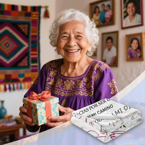 Miniatura 2 de Regalos de Abuela en español, manta de abbuelita de 60 x 50 pulgadas, regalos para abuelo en español, regalos para abuela en español, regalo