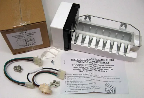 Máquina de hielo para los modelos de refrigerador Whirlpool Kenmore Kitchenaid Roper 7ED27DQXFW00, 7ED27DQXFW01, 7ED27DQXFW02, 7ED2GTQXPL00,