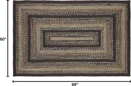 Miniatura 9 de Colección Cappuccino Premium Trenzada Estilo primitivo, rústico, campestre Yute/algodón 30 días sin riesgo Alfombra de acento/tapete