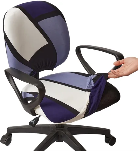 Miniatura 17 de Melaluxe Funda para silla de oficina de computadora, funda universal protectora y elástica para silla giratoria elástica Totam