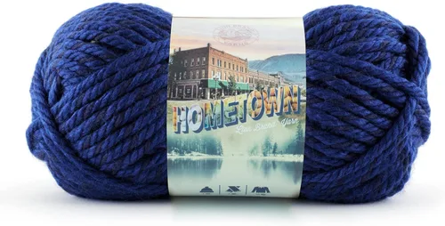 Miniatura 12 de Lion Brand Yarn Hometown - Ovillo de lana súper voluminoso para tejer, ganchillo y manualidades, 1 unidad, Phoenix Azalea