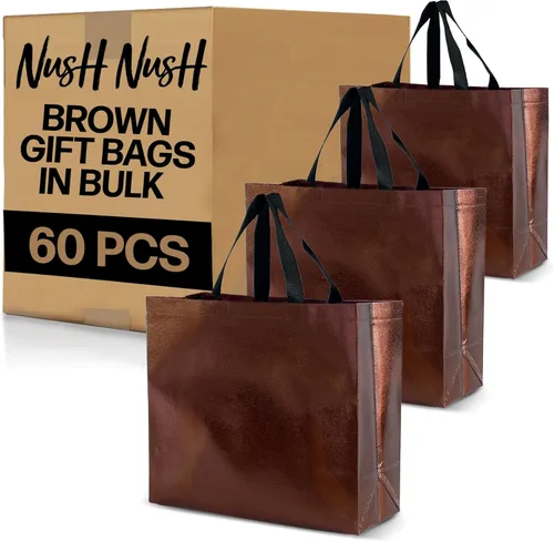 Miniatura 59 de Nush Nush - Bolsas de regalo reutilizables azul aguamarina a granel (azul aguamarina - Tamaño mediano - Juego de 30)