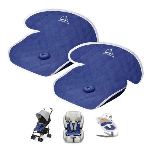 Miniatura 8 de Bear and Care - Almohadillas de charco - Cochecitos, gorilas y almohadilla de asiento de automóvil, funda impermeable y lavable a máquina en el Negro