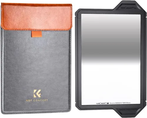 K&F Concept Filtro de lente ND GND8 (3 paradas) de 3.937 x 5.906 in, revestimiento de 36 capas, filtro de densidad neutra graduado duro para lente