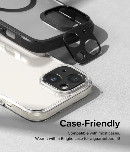 Miniatura 9 de Ringke Estilo de cámara [Haz que el teléfono se vea mejor] Compatible con protector de lente de cámara iPhone 15 y protector de lente de cámara