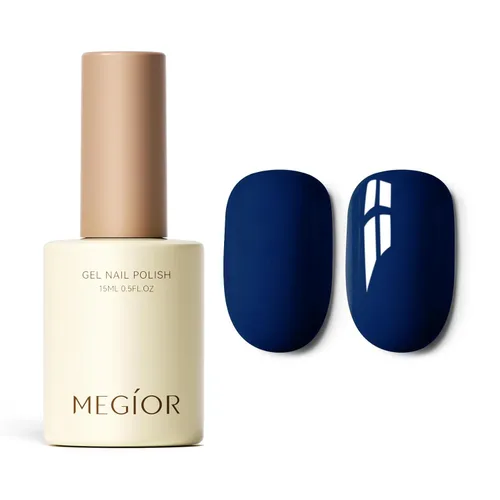 Miniatura 75 de MEGIOR Esmalte de uñas de gel blanco de 0.5 fl oz, color blanco antiguo, secado con luz UV, esmalte de gel francés, arte de uñas, salón de manicura