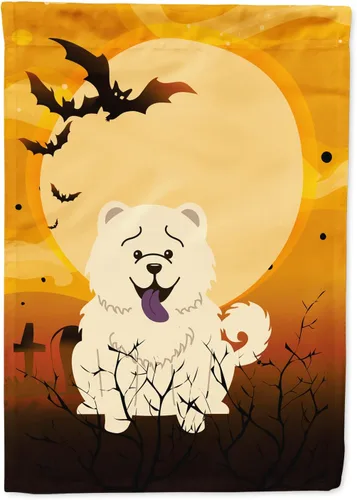 Miniatura 46 de Caroline's Treasures BB4307GF - Bandera de Halloween Airedale para jardín, bandera decorativa para patio exterior, obras de arte de patio, macizos