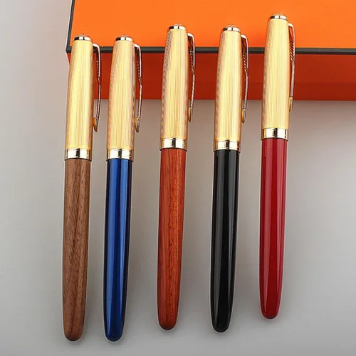 Miniatura 7 de Jinhao 85 Pluma Estilográfica Extra Fina 0.015 in (Madera de Tigre)