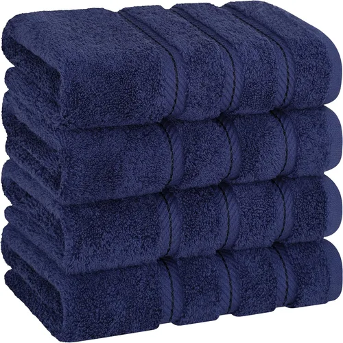 Miniatura 148 de American Soft Linen - Juego de 4 toallas, 100% de algodón turco, 27 x 54 pulgadas, tamaño extragrande, toallas para la ducha, color amarillo