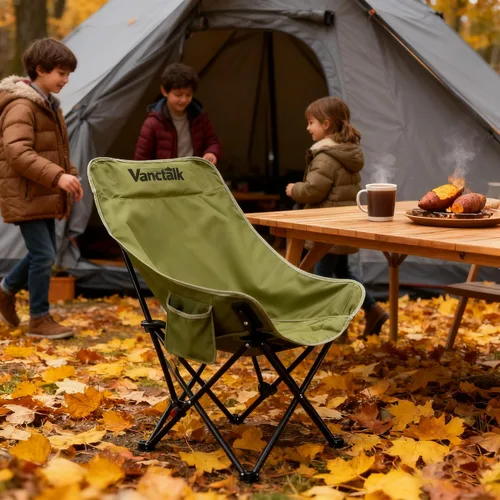 Miniatura 2 de Silla plegable para exteriores, ultraligera de 4.4 libras, silla de camping portátil con palanca de cambios ajustable y bolsa de transporte, silla