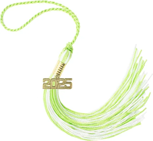 Miniatura 392 de Borla de graduación Aqua 2022, todos los colores escolares disponibles, fabricada en Estados Unidos