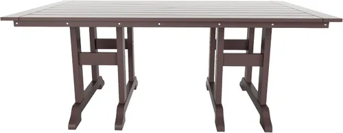 Miniatura 4 de WO - Juego de 7 sillas de comedor Adirondack para exteriores, muebles estéticos retro para exteriores, comedor, hogar, balcón, terraza, césped, Gris