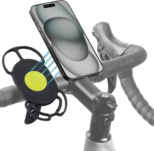 Miniatura 8 de BONE Soporte magnético para teléfono de gimnasio, soporte MagSafe para teléfono para entrenamiento y ciclismo en interiores, correa de silicona