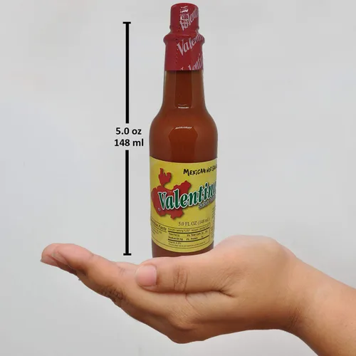 Miniatura 7 de Valentina Salsa Red Hot Sauce Salsa mexicana picante totalmente natural, vegana, mezcla de especias hecha de pimientos rojos, perfecta para papas
