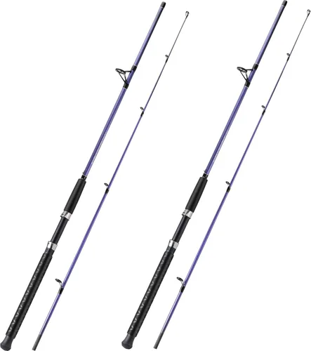 Miniatura 12 de Sougayilang - Cañas de pescar giratorias, poste de pesca de compuesto de carbono y vidrio fuerte con guías de línea de acero inoxidable para bagres