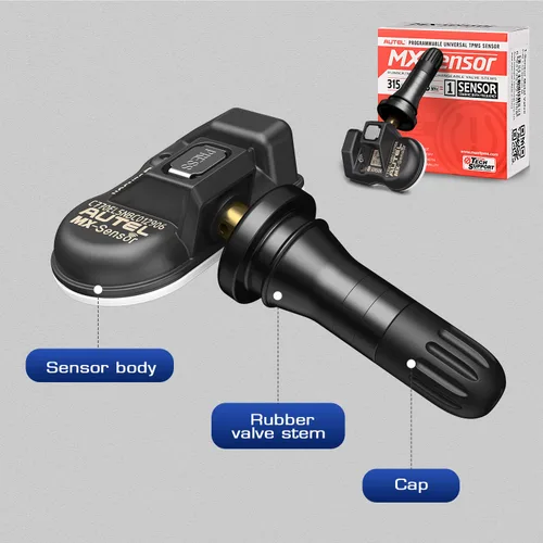 Miniatura 9 de Autel TPMS - Juego de 4 sensores MX-Sensor 315+433Mhz 2 en 1, sensor universal de presión de neumáticos, calidad OE 100% clonable por TPMS Tool