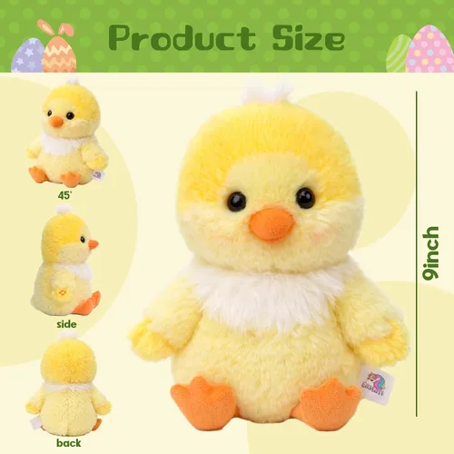Miniatura 2 de Easfan Pollo parlante repite lo que dices, animal de peluche cantante con alas batientes, juguete de peluche interactivo, divertido juguete animado