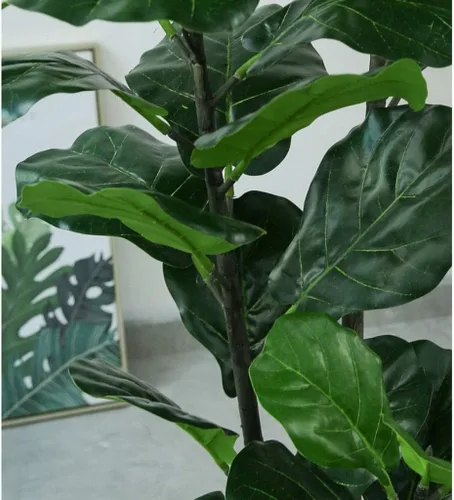 Miniatura 3 de Fake Plants Artificial Tree Fake Tree Nordic Artificial Tree Branch Artificial Ficus Lyrata Plant Fake Banyan Tree For Home Garden Bonsai Decoration
