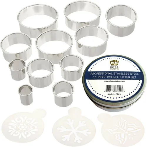 Miniatura 6 de Ultra Cuisine Juego de Mini Cortadores de Galletas con Formas - 24 Moldes Pequeños para Cortar Masa de Pastel y Frutas - Cortadores Duraderos