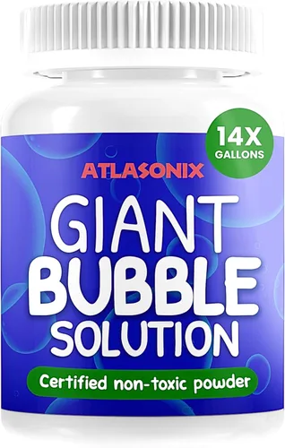 Burbujas para niños - Burbuja | Solución de burbujas gigantes, mezcla en polvo para burbujas que hace 1792 OZ (14 galones) - La solución en polvo