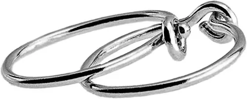 Miniatura 62 de Aretes de plata de ley abiertos para cartílago, tragus, delgados, calibre 22