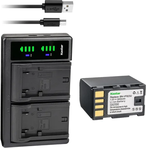 Miniatura 8 de Kastar BN-VF823 LTD2 Reemplazo del cargador de batería USB para JVC BN-VF808 BN-VF808U BN-VF815 BN-VF815U BN-VF823 BN-VF823U BN-VF915 BN-VF915U