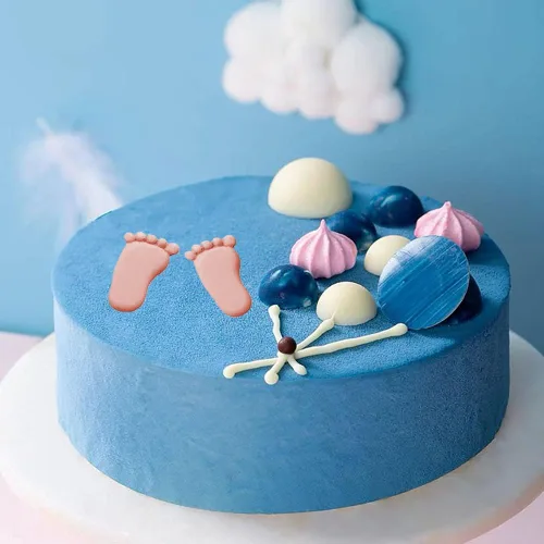 Miniatura 6 de Molde de silicona 3D para pies de bebé, 4 piezas, molde de chocolate para pies de bebé, decoración de pastel de ducha, molde para hornear bricolaje