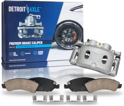Miniatura 22 de Detroit Axle - Pastillas de Freno Delantero Izquierdo Reemplazo de Pinza de Disco para Dodge Ram 1500 Dakota Mitsubishi Raider - Juego de 3 piezas