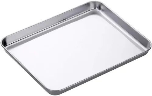Miniatura 8 de Bandeja de acero inoxidable para mesa de café, plato de barbacoa, postre, plato de frutas, bandejas de desayuno, accesorios de cocina, oro rosa