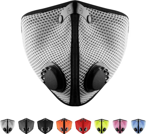 Miniatura 7 de RZ Mask M2 - Cooling Mesh Dust Mask w/ 99.8% Carbon Filtration, Anti Fogging w/Easy Use Hook-and-Loop Head Strap
