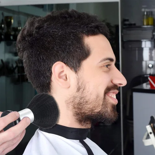 Miniatura 8 de Kit de corte de pelo con cepillo de plumero, color negro