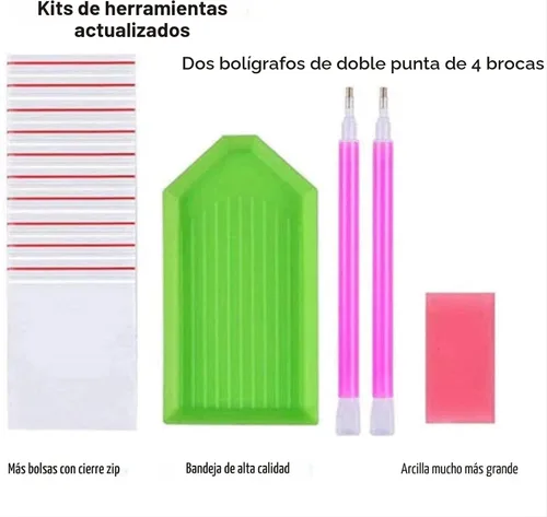 Miniatura 6 de JOYSTRY Kit de pintura de puntos artísticos de diamantes para adultos, pintura de flores con diamantes, taladro completo, gemas redondas, kit