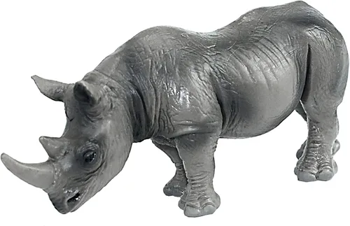 Miniatura 5 de FUNSHOWCASE Figura de juguete de búfalo de animales de la selva africana, figura de plástico realista, altura de 2.6 pulgadas