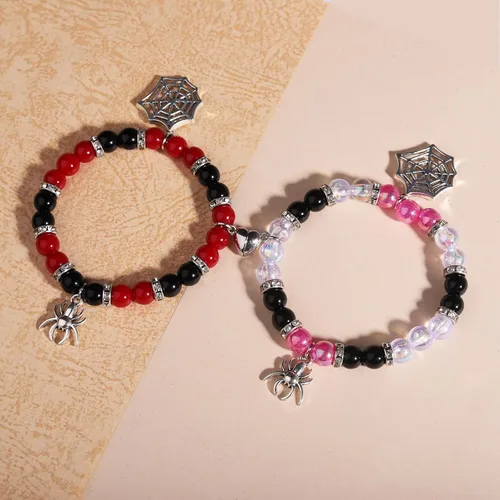 Miniatura 6 de Korotho Pulseras a juego para parejas, mejores amigos, pulseras de dijes de gatito araña, regalos de Navidad, joyería a juego de amistad, pulseras