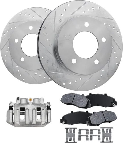 Miniatura 88 de Detroit Axle - Rotores de freno para Ford Mustang 2015, 2016, 2017, 2018, 2019, 2020, 2021, 2022, 2023, repuesto de rotores de freno de disco