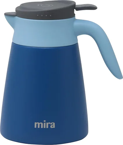 Miniatura 9 de MIRA Servidor de jarra de café aislado, dispensador de café de acero inoxidable, 27 onzas, azul rey