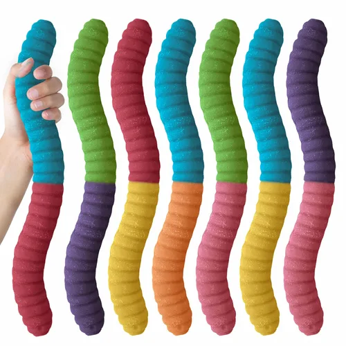 Miniatura 4 de Gusano de gomita gigante agrio – Caramelo de gomita grande de 2 libras con gran sabor picante de GGB Candies (cereza/naranja)