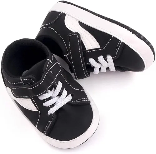 Miniatura 2 de Clowora Unsex - Zapatos de lona para niños y niñas, para recién nacidos, antideslizantes, suela suave, zapatos casuales para cuna, zapatos planos