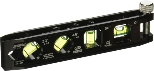 Johnson Level & Tool 1411-0600 - Torpedo magnético de nivel, 6 pulgadas, negro, 1 nivel