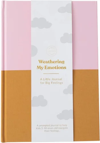 Promptly Journals, My Big Feelings Journal: descubriendo y dominando las emociones (rosa rubor, ámbar, lino/cuero sintético) | Diario de