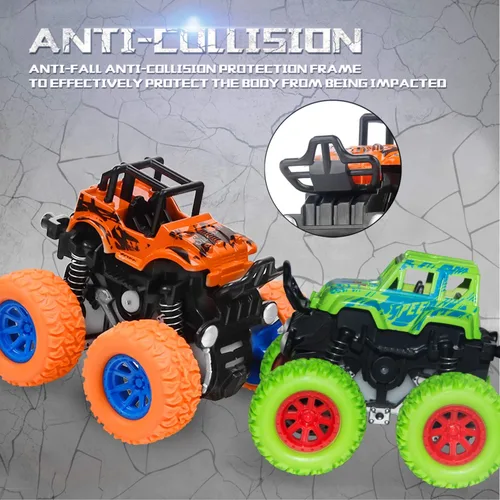 Miniatura 3 de Monster Truck Toys – Coches de juguete accionados por fricción para niños pequeños de 2 a 4 años, 3 a 5, 4 a 7 años, regalo ideal para fiestas