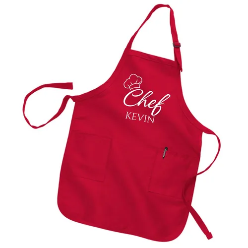 Miniatura 2 de Delantal de chef personalizado con nombre, delantal de cocina personalizado para hombres y mujeres, regalo de cocina ajustable para cocineros