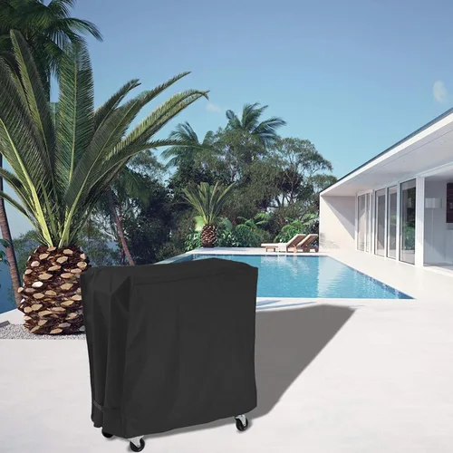 Miniatura 6 de AKEfit Cubierta para Carrito Enfriador de Patio, Cubierta Impermeable para Carrito de Hielera que se Ajusta a Hieleras Rodantes de Patio para Negro