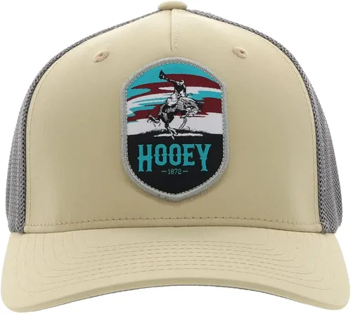 Miniatura 3 de HOOEY Cheyenne 5 paneles Flexfit - Gorro para jóvenes color bronceadogris