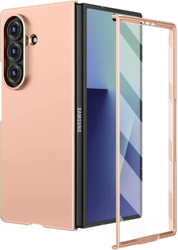 Miniatura 15 de Ruky Funda para Samsung Galaxy Z Fold 5, cubierta de cuerpo completo con protector de pantalla integrado, soporte de carga inalámbrica de PC duro